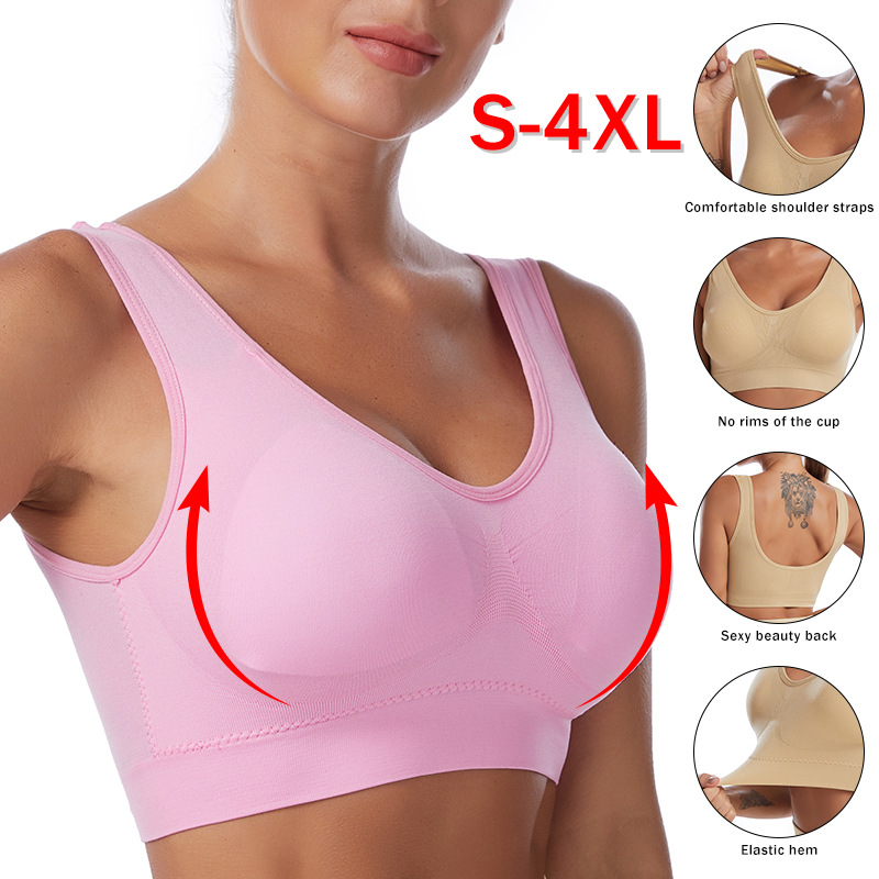 Wirefree Bra Comfort - Seksi Kadın Sutyen Artı Boyutu Dikişsiz