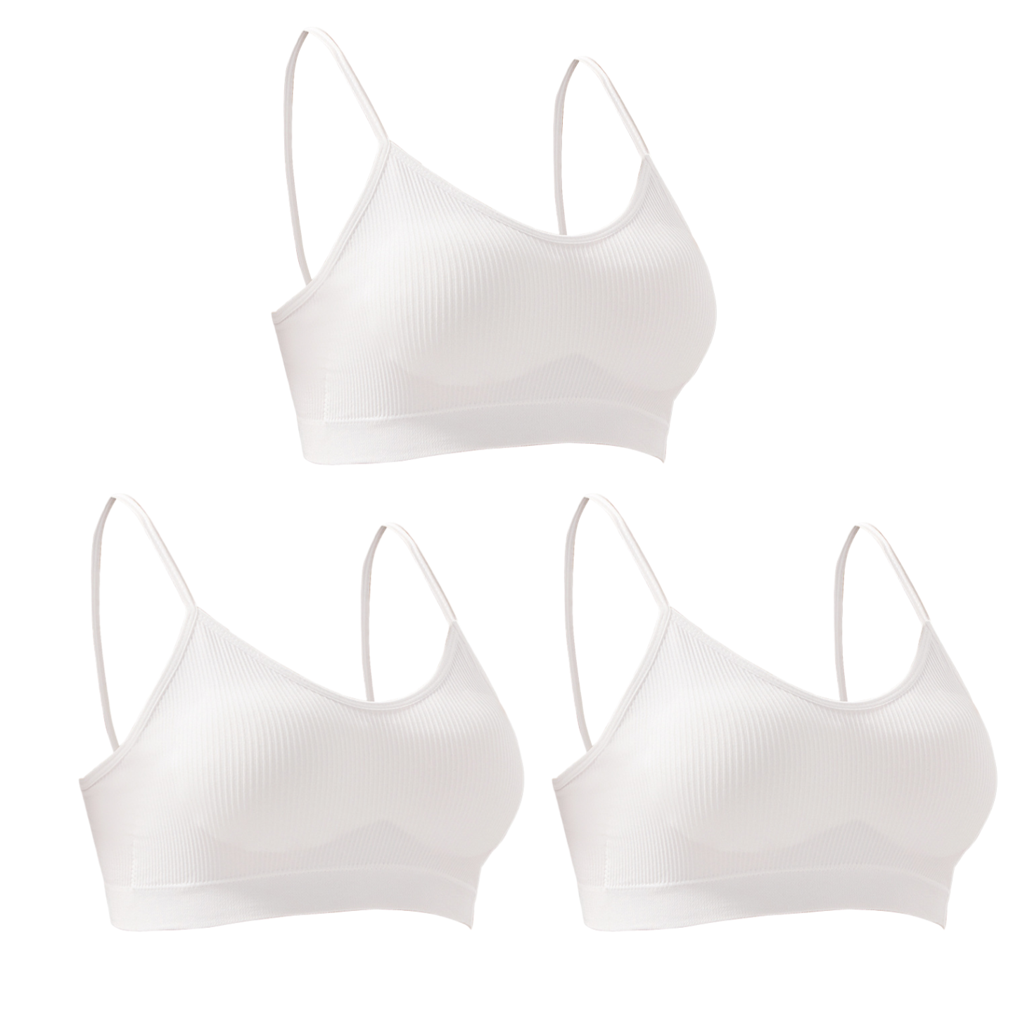 T Shirt Bra Seamless - 3'lü Paket Kadın Tek Kullanımlık Sütyen