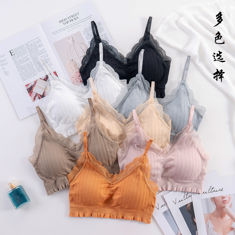 Sheer Bra Lace - 3D Sexy Lingerie Dikişsiz Spor Sutyeni