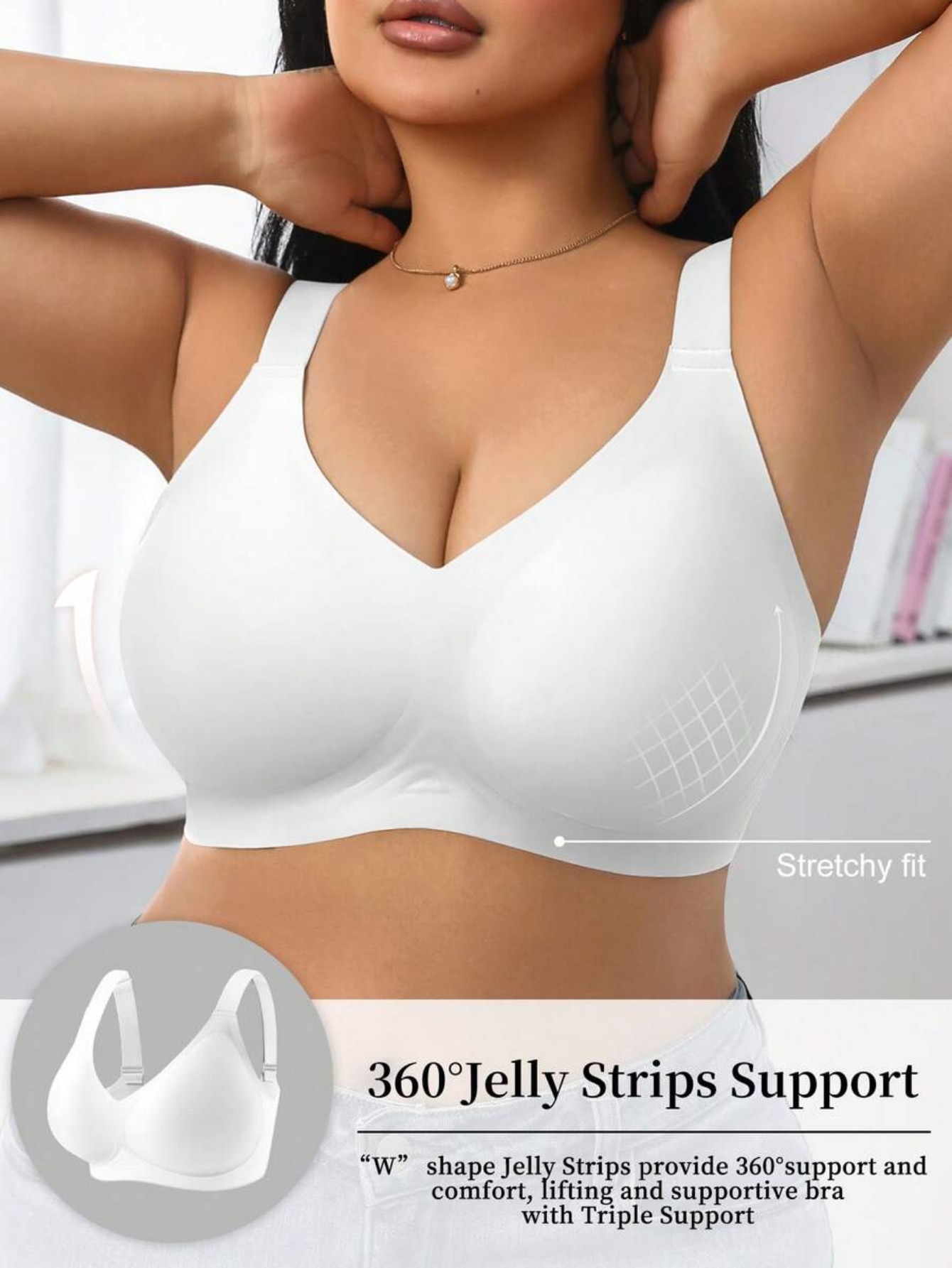 Wirefree Bra Comfort - Kadınlar için Yüksek Destekli Spor Sütyeni,