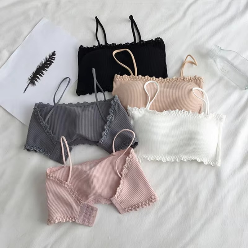 T Shirt Bra Seamless - Kadın Pamuklu Sütyen Kadın Tüp Üst