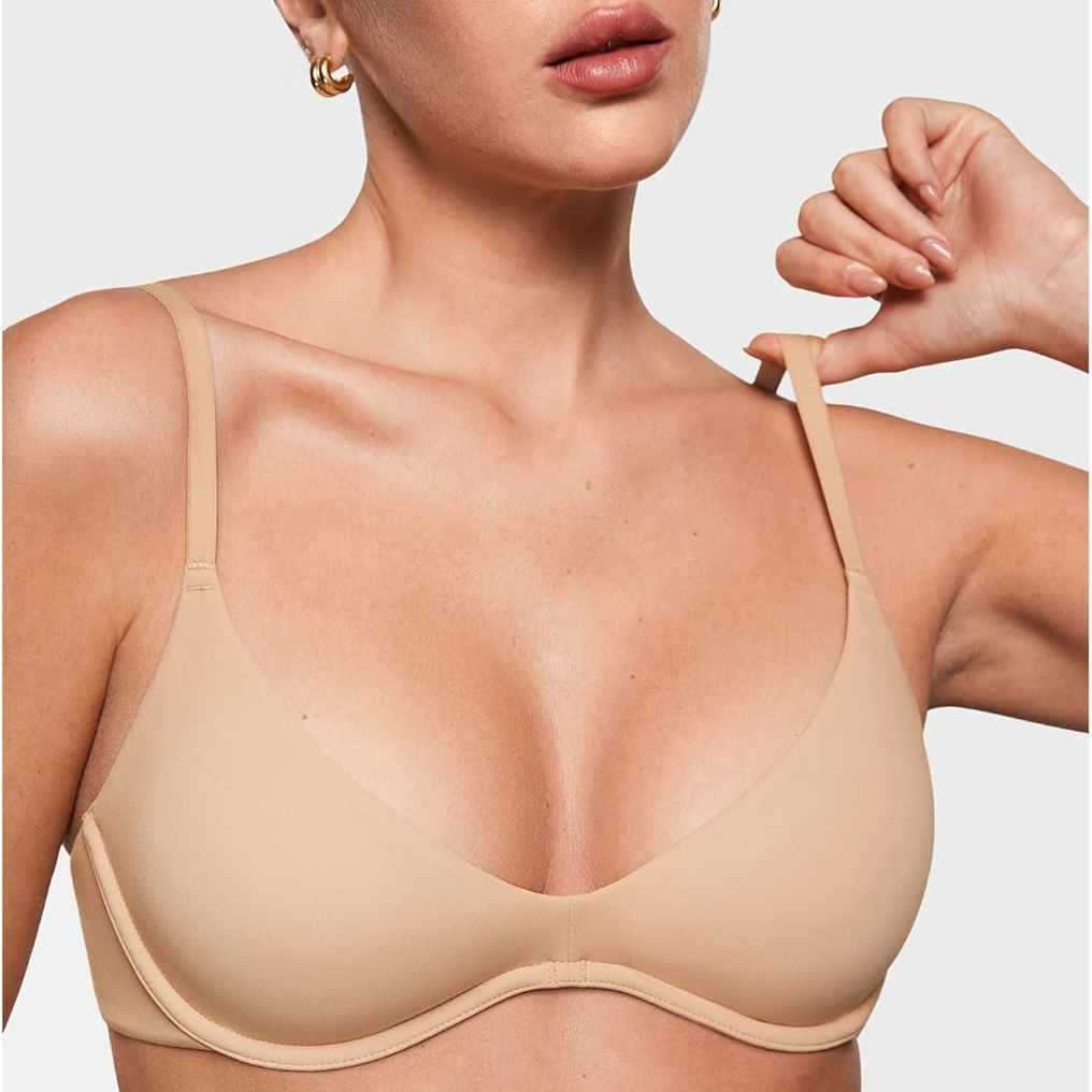 Wirefree Bra Comfort - Kadınlar için Derin V Yaka Dolgusuz