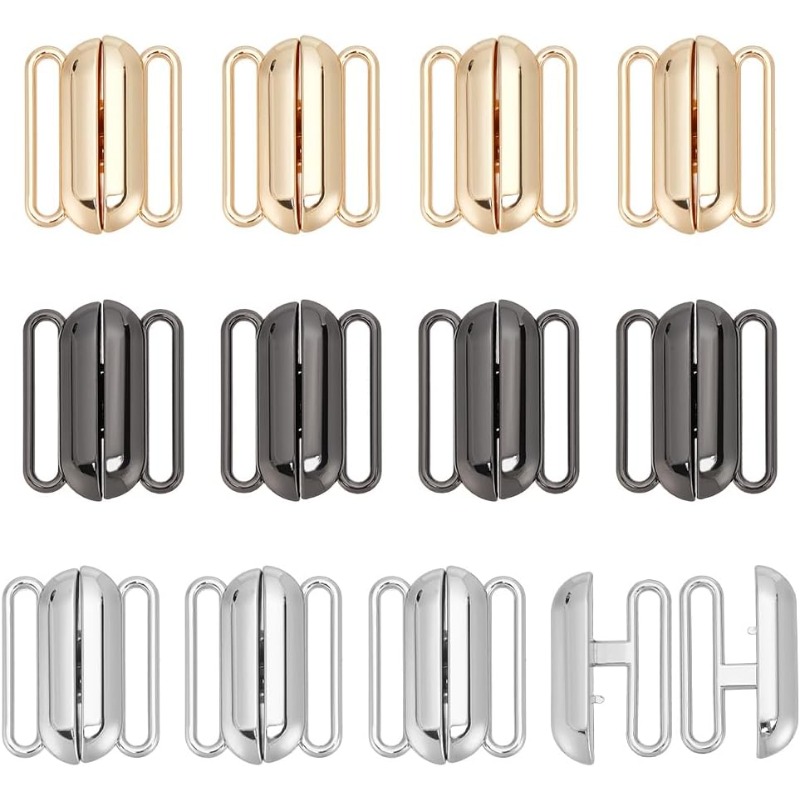 Nursing Bra Clip - 12 Takım 3 Renk Ön Kapanış