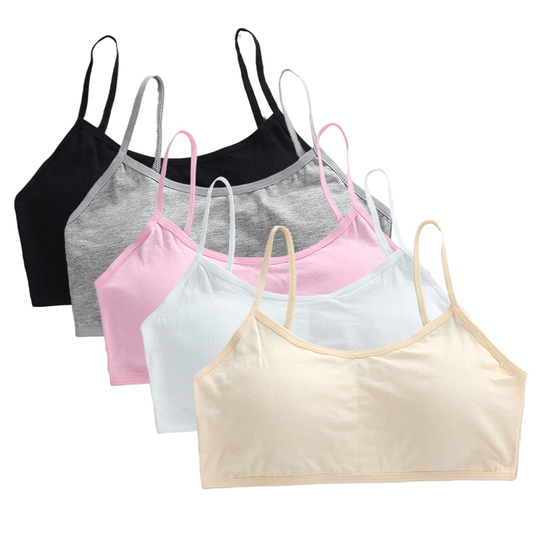 Cotton Bra Everyday - 5 adet Genç Kızlar Pamuk Eğitim