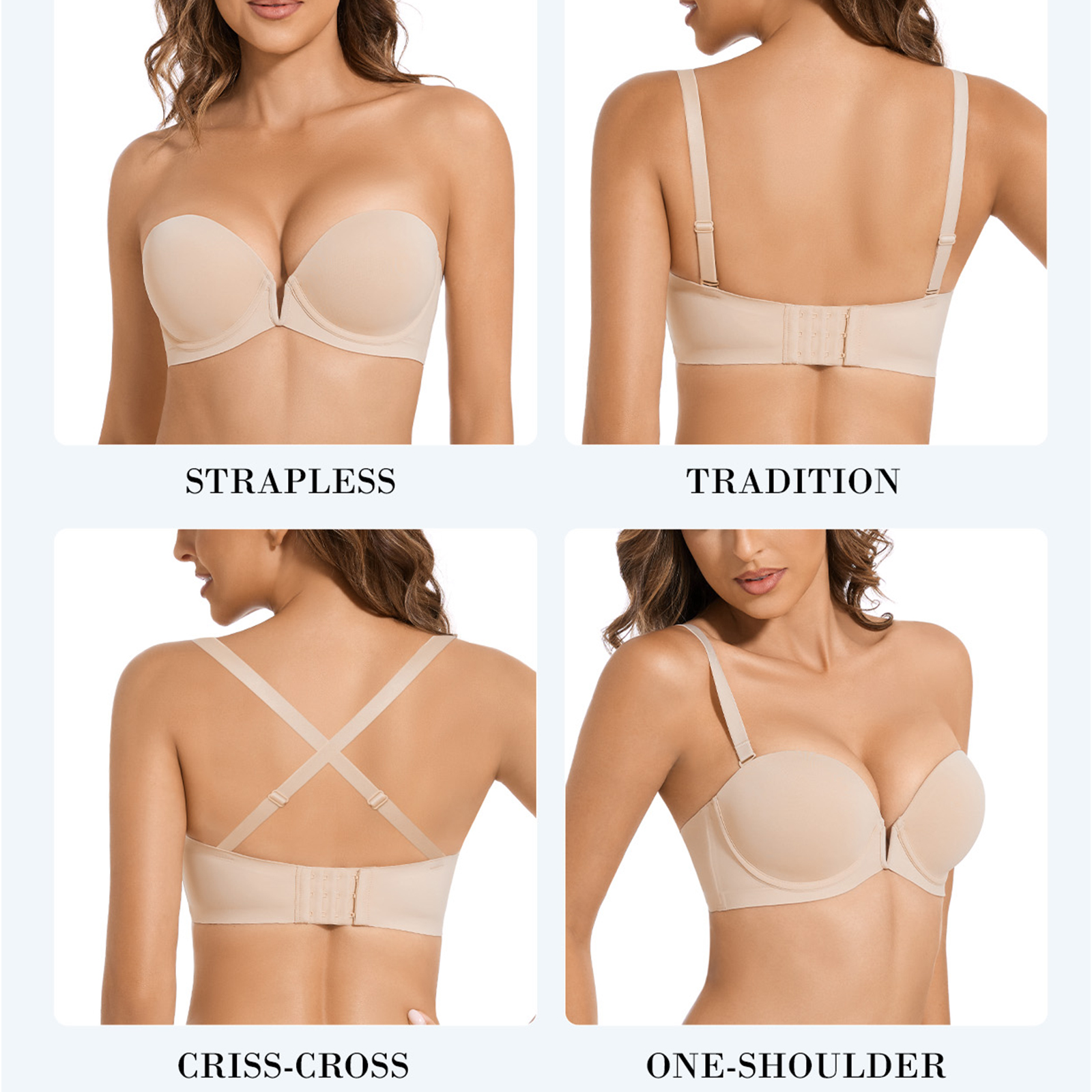 Convertible Bra Multiway - Yeni Sutyen Push Up Balenli Ultra