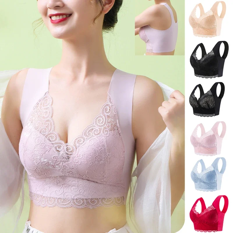 Sleep Bra Bralette - 1 adet Buz Ipek Dikişsiz Dantel