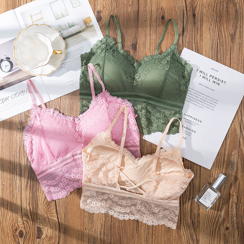Sheer Bra Lace - 3D seksi dantel iç çamaşırı dikişsiz