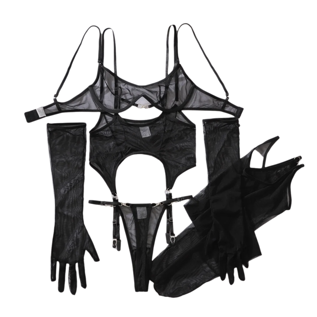 Sheer Mesh Bra - Seksi Örgü Nefes Alabilen İç Giyim