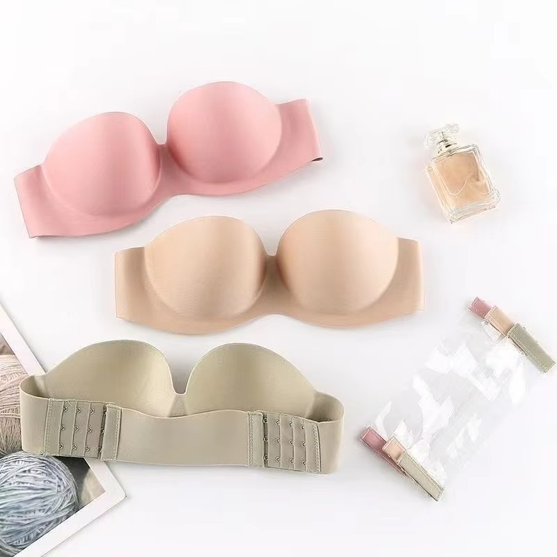 Cotton Bra Everyday - Kadın Seksi Straplez Push-Up Yastıklı Sütyen