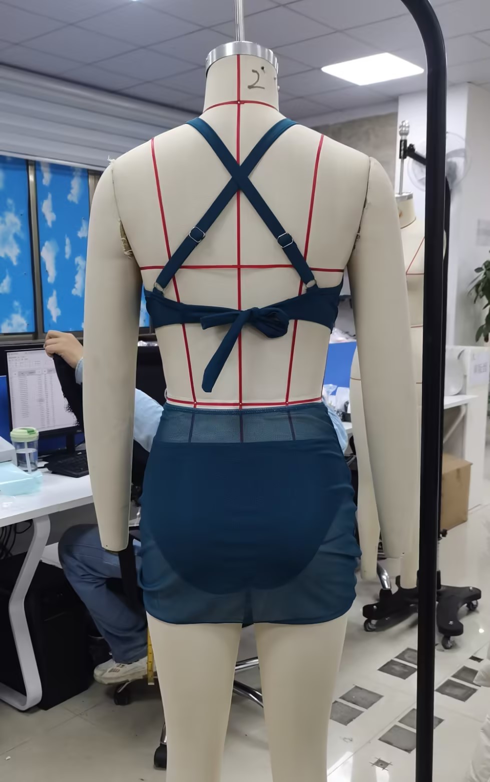Sheer Mesh Bra - Kadın Yazlık Bikini Seti Şeffaf Fileli