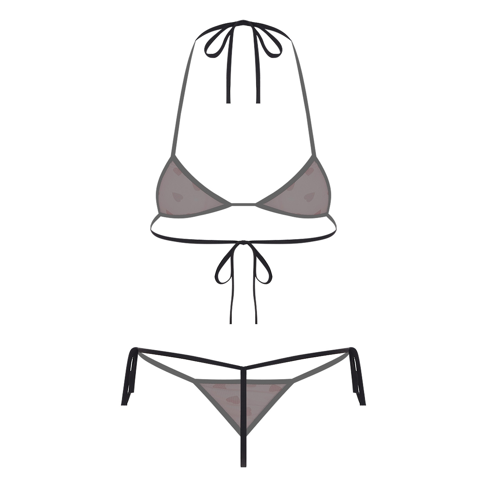 Kadın Mikro Mini Bikini İç Giy - Sheer Mesh Bra incelemesi ve fiyatı