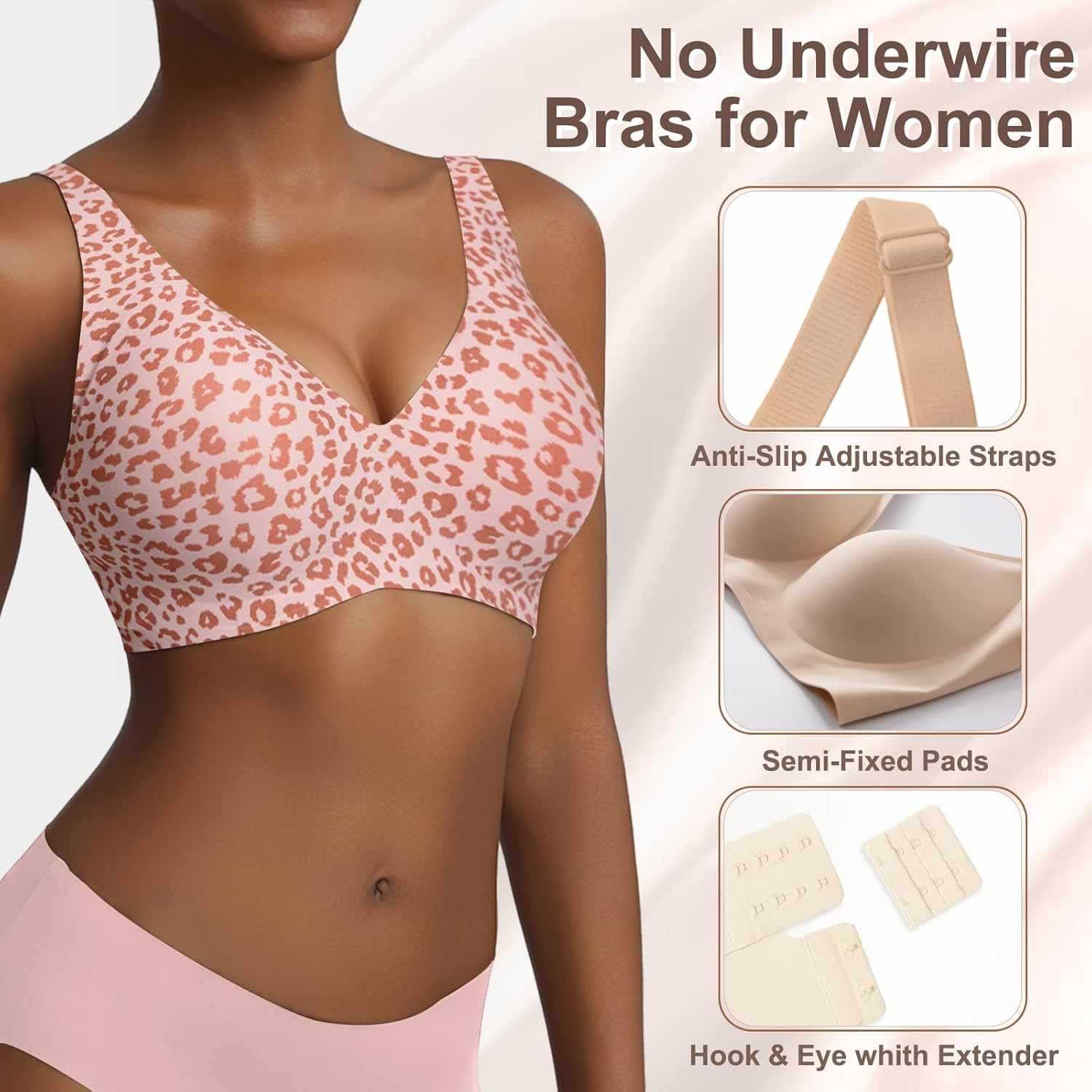Kadınlar İçin Dikişsiz Pembe L - Minimizer Bra Women incelemesi ve fiyatı