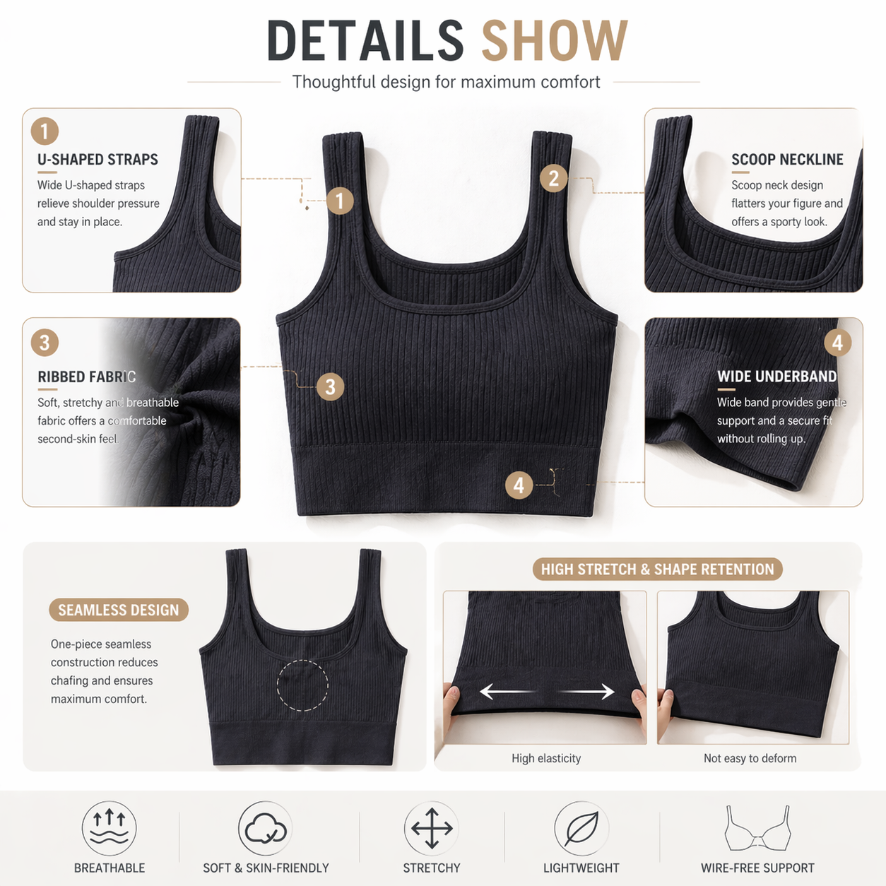 Kadınlar İçin Dikişsiz Fitilli - T Shirt Bra Seamless incelemesi ve fiyatı