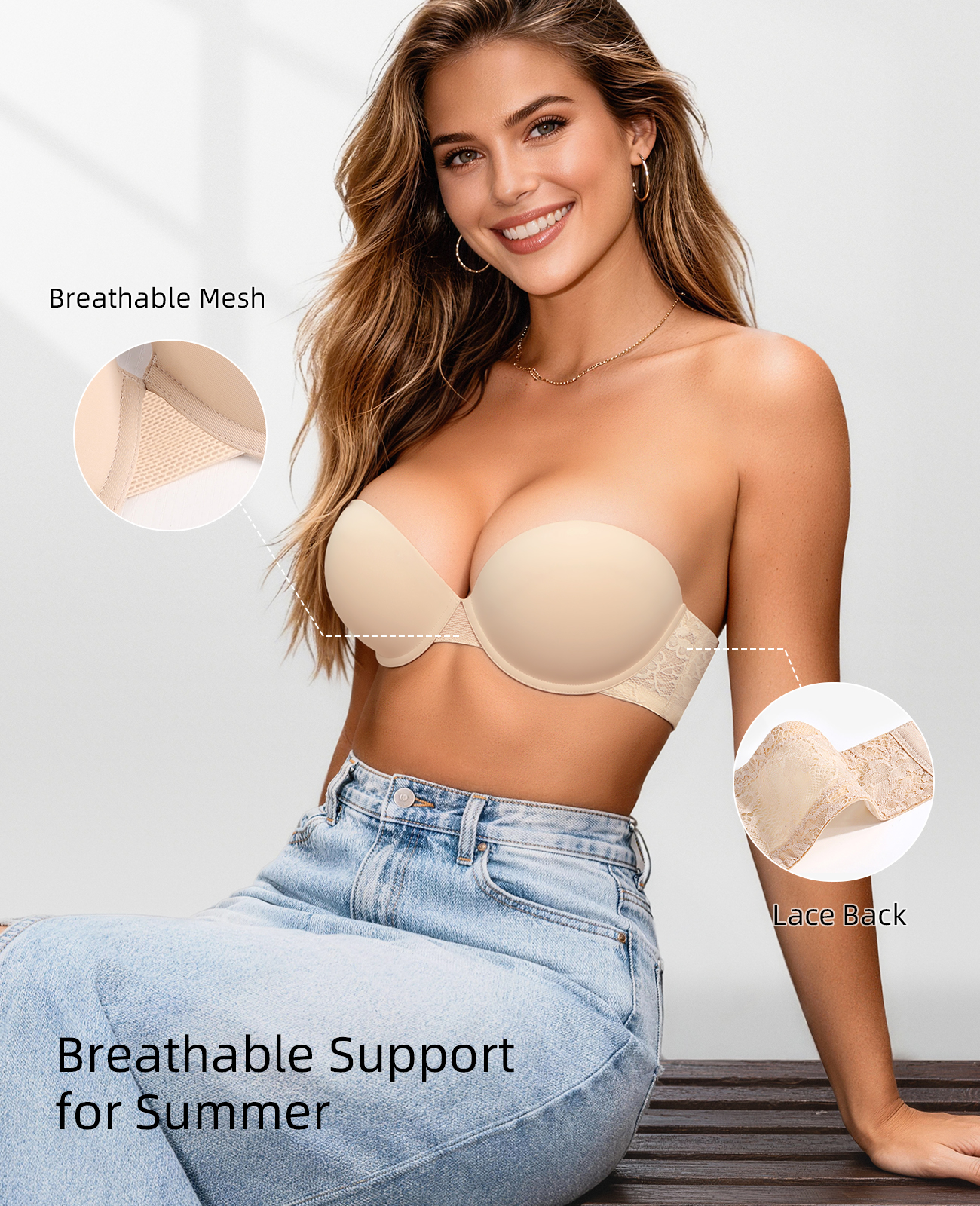 Yeni Push Up Sütyen Kadın Dant - Convertible Bra Multiway incelemesi ve fiyatı