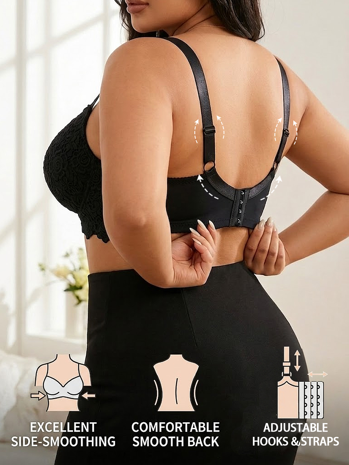 Kadın Büyük Beden Çiçek Desenl - Plunge Bra Push Up incelemesi ve fiyatı