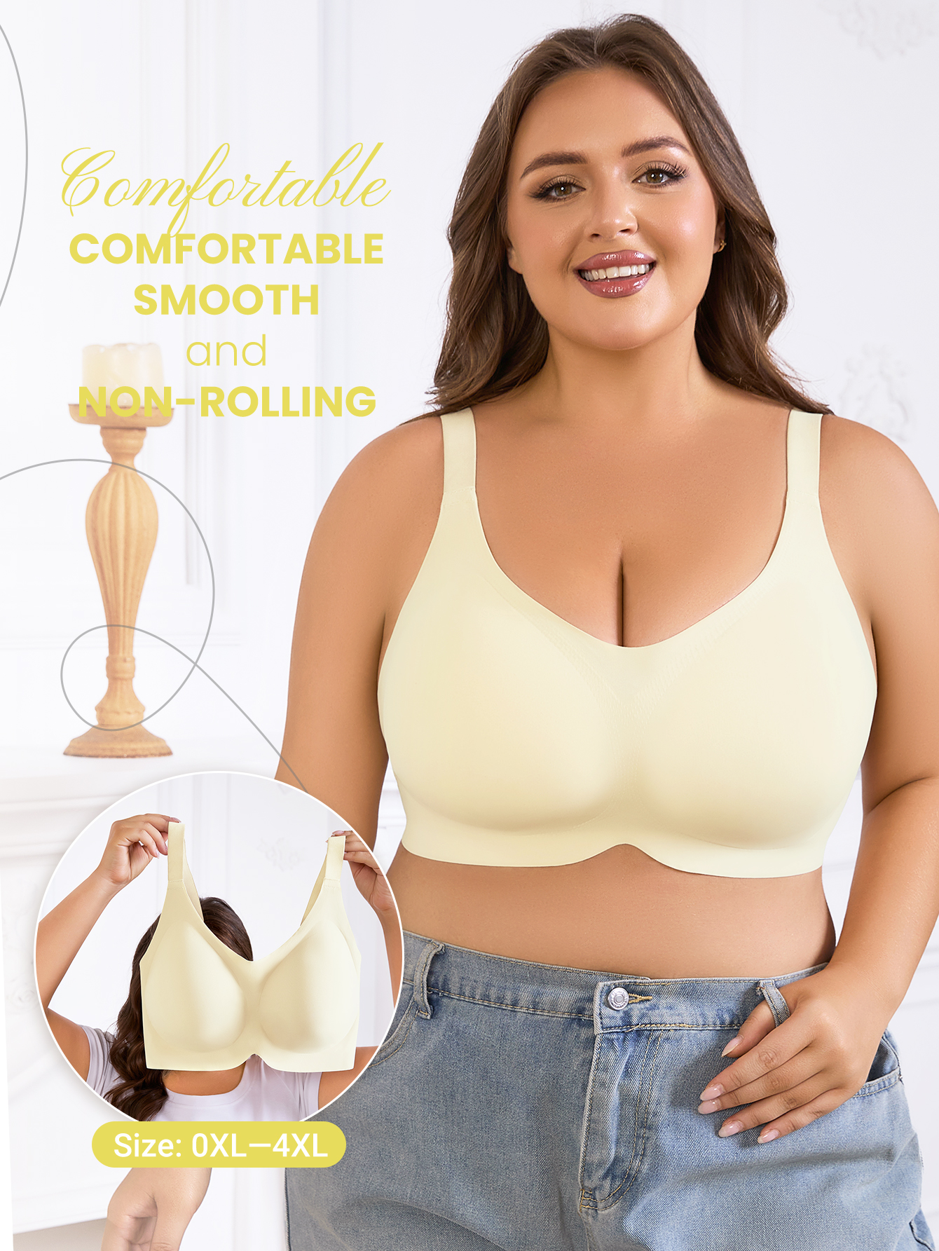 Büyük Beden Kadınlar İçin Düz  - Wirefree Bra Comfort incelemesi ve fiyatı