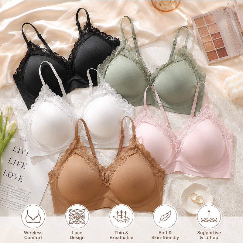 Kadınlar için telsiz dikişsiz  - Sleep Bra Bralette incelemesi ve fiyatı