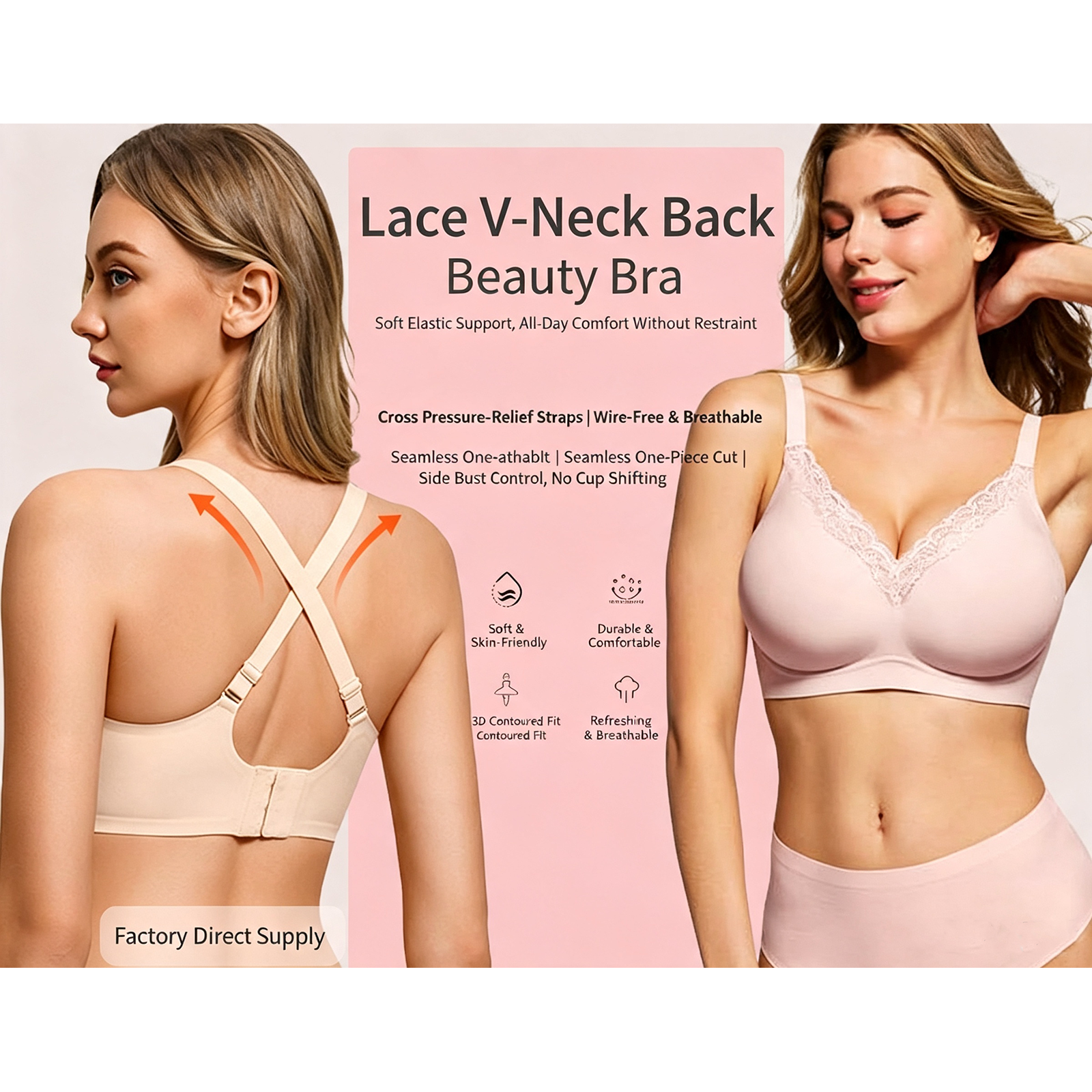 Pembe Leopar Desenli Dantel Ba - Wirefree Bra Comfort incelemesi ve fiyatı