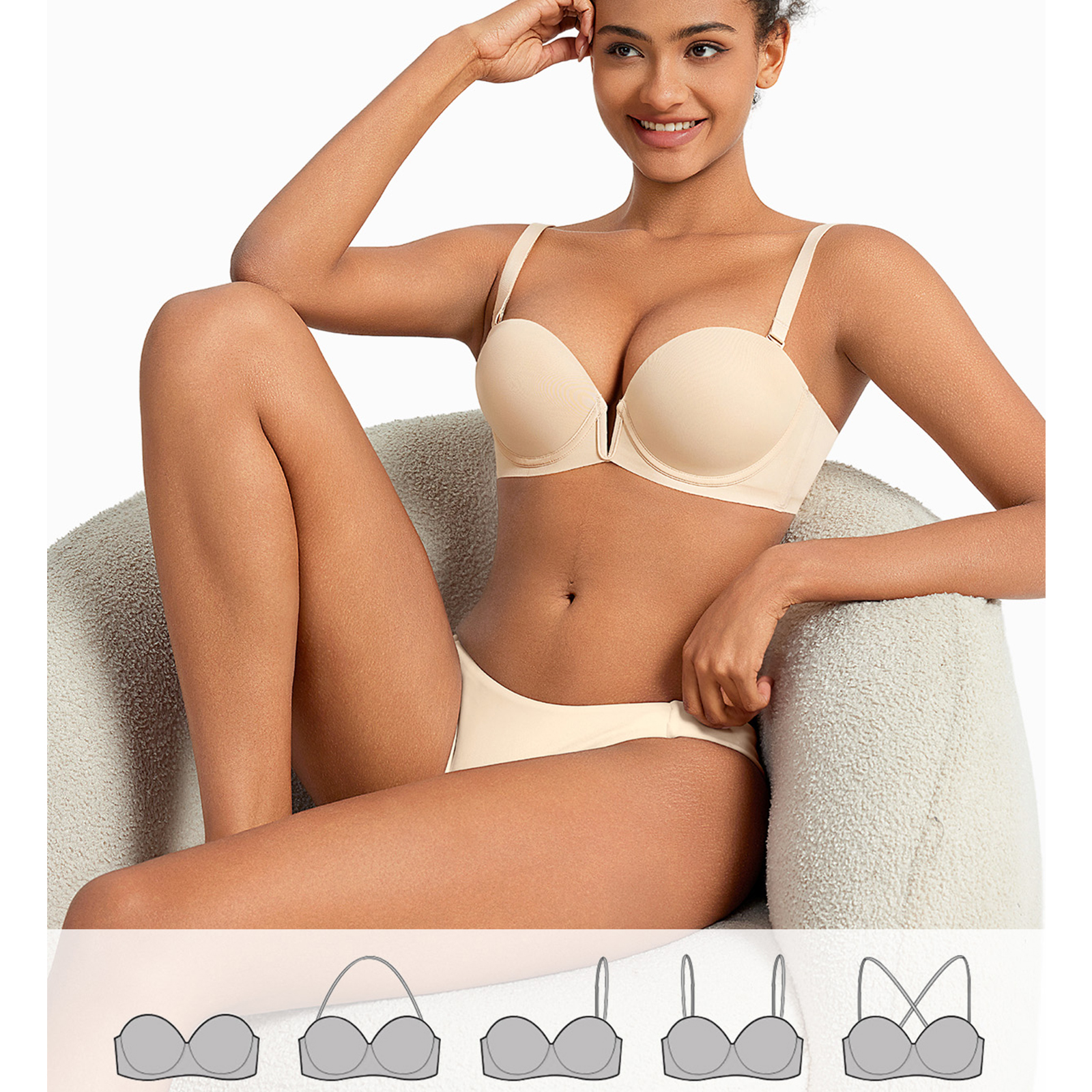 Yeni Sutyen Push Up Balenli Ul - Convertible Bra Multiway incelemesi ve fiyatı